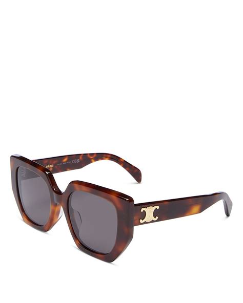 CELINE Triomphe 55mm Butterfly Sunglasses